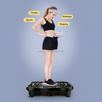 Zoshine Appareil d'exercice amincissant électromagnétique ultra-mince, mini plaque vibrante 4D incurvée, charge maximale 120 kg, portable