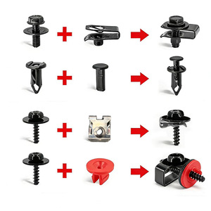 Kit de boulons et écrous pour protection anti-éclaboussures du moteur Ford Focus, 85 pièces, acier PP, pour réparation et remplacement - Product Image 1