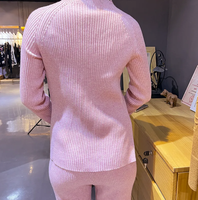 Pull tricoté en Polyester et coton pour femme, ensemble de 2 pièces de styliste, vente en gros
