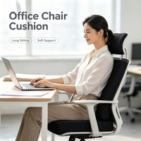 Coussin de siège en mousse à mémoire de forme 18 x 16 x 3 pouces avec housse lavable, support ergonomique pour soulager la douleur et le confort quotidien