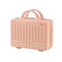 Trousse de Maquillage Rigide en ABS avec Fermeture Éclair, Motif Bonbons, Sac de Rangement pour Pinceaux, Idéal Voyage, pour Maquillage Professionnel