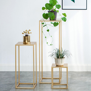 Succulent Potted Plant Display Dtand Floor-Standing Geometric Combination Flower Pot Stand - Product Image 3
