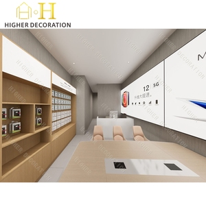 Diseño de Tienda de Teléfonos Móviles, Mostrador de Exhibición de Teléfonos Móviles con Luz, Mostrador de Exhibición de Teléfonos de <span class=keywords><strong>Madera</strong></span> Personalizado - Product Image 2