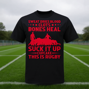 Camiseta Rugby Suck It Up Cupcake para hombre y mujer, equipo de rugby Ruck - Product Image 3