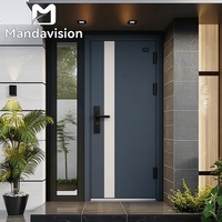 Puertas de Seguridad de Acero Duraderas MAMDAVISION para Uso Residencial, Opciones de Color Personalizables y Paneles Decorativos
