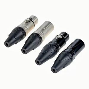 Золотой штырь 3-Pin XLR микрофон аудио штекер медный контакт пушка мужской женский терминал 6,3 аудио разъем - Product Image 3