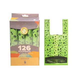 Nouvelle conception, 120 pièces par boîte, sacs à déchets pour animaux de compagnie, matériau PE, logo personnalisé - Product Image 2