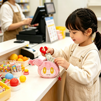 Porte-monnaie en peluche portable personnalisé avec poche zippée unique, design brodé personnalisé à suspendre, pour ranger pièces de monnaie et clés