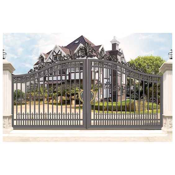 Finials Cast Iron Square Tube Gate Design Aluminum Garden Gate| Alibaba.com