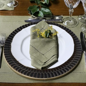 Đen PP 13-inch vòng sạc tấm thân thiện với môi phong cách châu âu Trang trí dịch vụ khay cho bảng thiết lập món ăn loại trang trí - Product Image 2