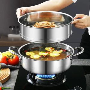 <span class=keywords><strong>Ensemble</strong></span> de casseroles en acier inoxydable durable, poêle antiadhésive, marmite à soupe grande capacité, compatible avec les cuisinières à gaz et à <span class=keywords><strong>induction</strong></span>, lave-vaisselle - Product Image 4