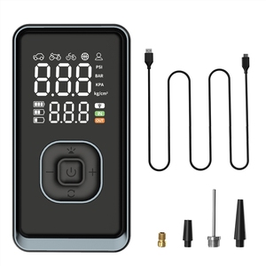 2025 xách tay hiển thị kỹ thuật số tự động máy bơm không khí mới không dây 4000mAh giám sát áp suất lốp sạc ngân hàng ABS chất liệu - Product Image 1