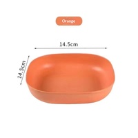 Lot de 10 assiettes multifonctionnelles carrées en plastique alimentaire, résistantes à la chaleur, micro-ondables et cuissables à la vapeur, pour cuisine et repas festifs
