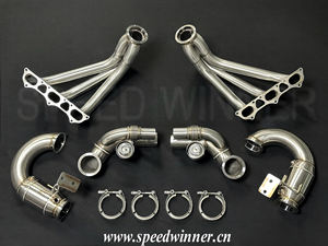 SpeedWinner nuevo estilo fábrica 304 sistema de escape inoxidable Acero Y tubo + cabezales + catalizador para <span class=keywords><strong>Porsche</strong></span> 911 991,1 991,2 <span class=keywords><strong>GT3</strong></span>/<span class=keywords><strong>GT3</strong></span> <span class=keywords><strong>RS</strong></span> - Product Image 2