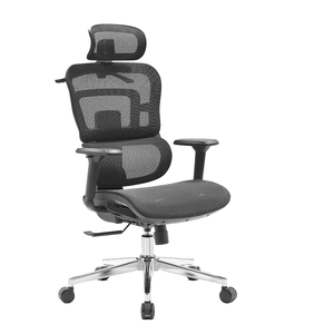 Chaise de bureau ergonomique avec base pivotante et appui-tête réglable, dotée d'un tissu en maille respirant, idéale pour les bureaux scolaires - Product Image 3