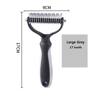 Strumento di demattazione per animali domestici pettine sicuro per peli di cane e peli di gatto strumento di rimozione di Deshedding per animali domestici - Product Image 5