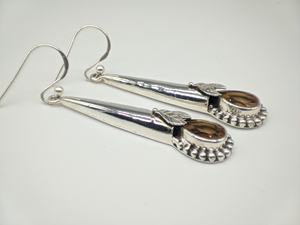 Pendientes de Cristal de Citrino Natural, Hechos a Mano, Plata de Ley 925, Joyería para Mujer, Diseño Boho de Lujo, Regalo con Piedras Preciosas, Venta al Por Mayor - Product Image 4