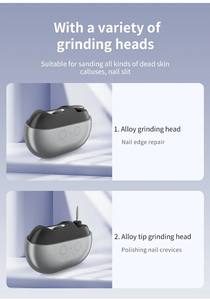 Jumon Mini 2 en 1 Cortaúñas Eléctrico, Recortador y Pulidor con Luz Automática, Recolector de Polvo de Uñas Portátil, Recargable, Automático, de Plástico - Product Image 6