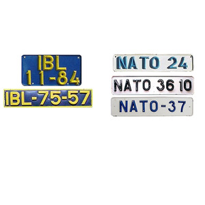 Plaques d'immatriculation du Portugal plaques d'immatriculation en aluminium de voiture de sublimation vierges en relief personnalisées - Product Image 6