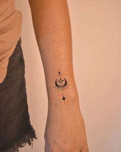 Tatouage semi-permanent INKARTLINK de haute qualité, imperméable, longue durée (15 jours), pour le bras et le corps, motif épée noire, jus de thorn. - Product Image 3