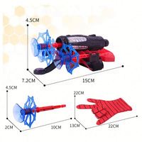 Lanzador de Telarañas, Guante de Telaraña, Set de Balas para la Muñeca, Juguete Creativo Novedoso para Fiestas, Figuras de Anime, Accesorios de Cosplay, Portátil, para Niños, Otros