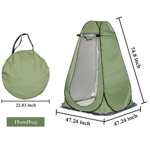 Tente de change pop-up portable pour l'extérieur, tente de camping pour toilettes et douche, installation rapide, abri d'intimité de couleur unie - Product Image 3