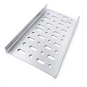 Goulotte de câblage ventilée en <span class=keywords><strong>acier</strong></span> prégalvanisé perforé pour projets de câblage commerciaux et de construction - Product Image 1