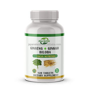 Suplemento de Ginkgo Biloba y Panax Ginseng OEM - 120 Tabletas - Product Image 1