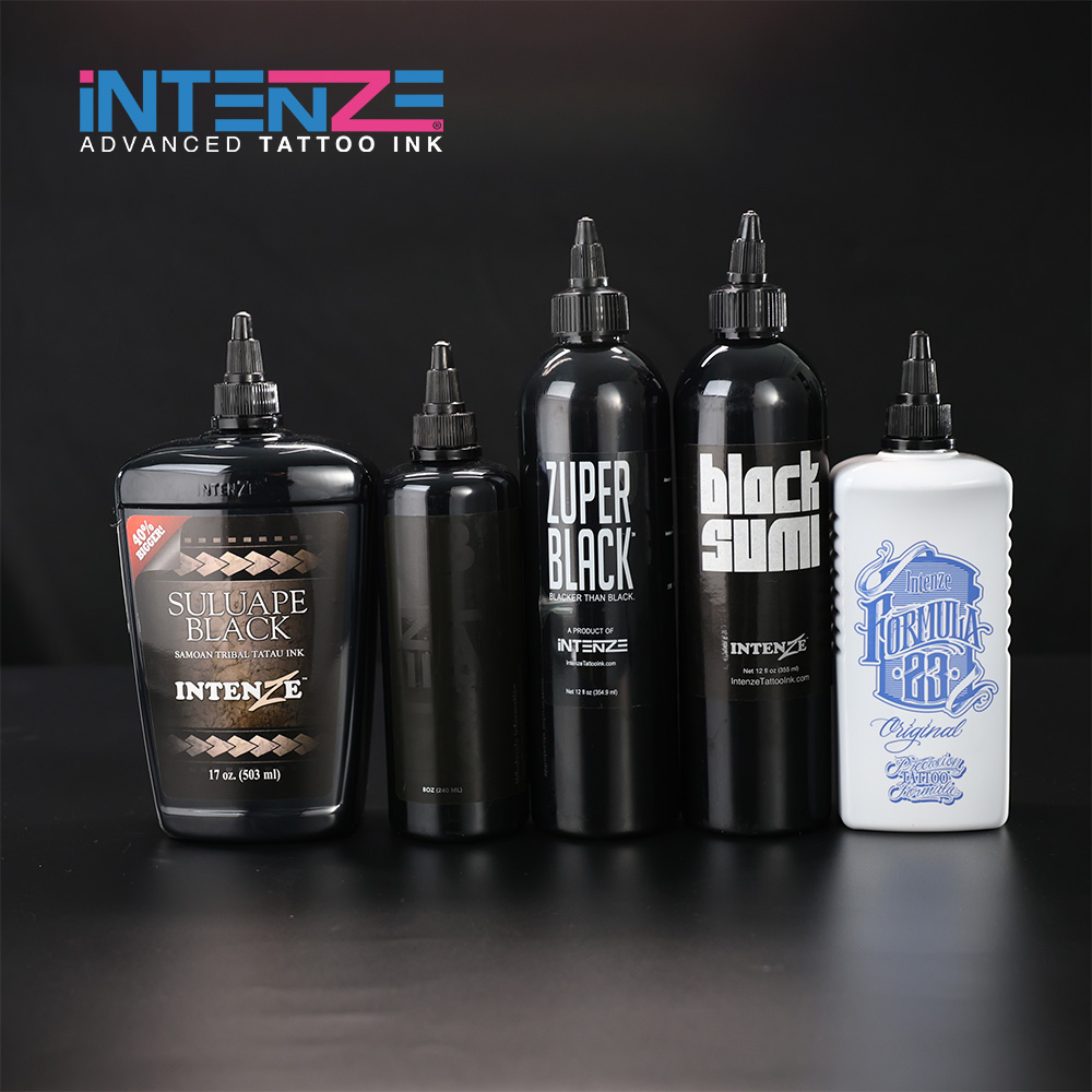 zuper black tattoo ink intenze