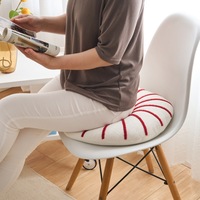 Oreiller rond en peluche douce et mignonne, décoration de salon, coussin de décoration en peluche, décoration de lit en forme d'extraterrestre