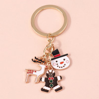 Porte-clés de Noël mignon en métal, motifs Père Noël, sapin, cloche, gant, breloque de sac de Noël, cadeau de Noël, accessoire pour la vente en gros et en vrac