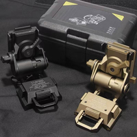 Support de casque tactique NVG de type T en alliage d'aluminium CNC, système de montage binoculaire NV pour PVS-15/18/31 L4G24, casque rigide à 4 suspensions à fentes
