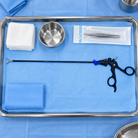 Instruments de chirurgie gynécologique réutilisables en acier inoxydable, forceps à dents de rat de 5 mm