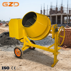 Mezcladora de Concreto Móvil GZD Pequeña de 350L, 500L, 700 <span class=keywords><strong>Litros</strong></span>, Mini, Diésel, Gasolina, Eléctrica, con Motor, para Uso en Construcción Doméstica - Product Image 1