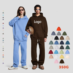 Doven Manufacturer Luxury High Quality 350Gsm Cotton Bulk Blank Streetwear Oversized Boxy Custom Logo Men's Pullover Hoodie