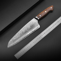 Couteau de chef Damas en acier VG10, 67 couches, manche en bois Red Shadow, outil de cuisine pour la maison, le restaurant, la viande, les légumes, le poisson