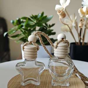 8-10ml <strong>Car</strong> Aroma Bottle, High Transparency &amp; Hemp Rope Wooden <strong>Diffuser</strong> Lid, In-Stock Multiple Styles - Product Image 4