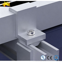 Kit de fixation en aluminium pour panneaux solaires, système de montage, traitement de surface anodisé, installation sur toit ou au sol pour panneaux solaires