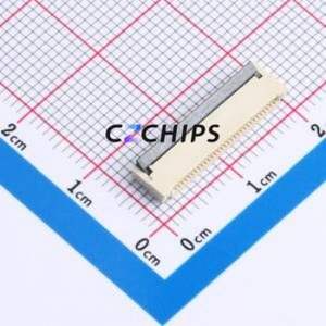 HW0520010-312R-001 FFC/FPC Connector SMD,P=0.5mm,Horizontal Mount Connector Flip Cover Type Double Side Contact / Top Bottom - Product Image 1