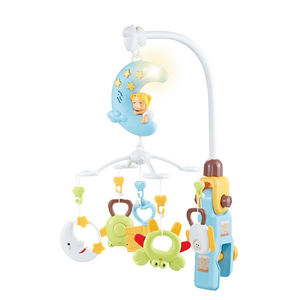 Campana giratoria para cama, música para <span class=keywords><strong>dormir</strong></span>, luz relajante, juguetes colgantes musicales, móvil para bebé, <span class=keywords><strong>cuna</strong></span> y asiento de coche - Product Image 1