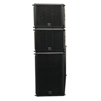 Subwoofer actif 3 voies de 18 pouces 800+1000+1200W avec amplificateur numérique 3 canaux intégré, processeur d'effets DSP, design portable, XLR