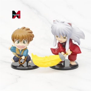5 uds dibujos animados decoración juguete muñeca <span class=keywords><strong>Inuyasha</strong></span> Anime figuras de acción conjunto - Product Image 5
