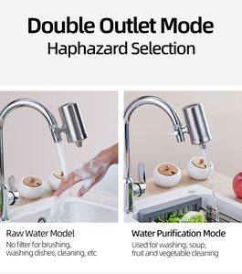 Filtre purificateur d'eau pour robinet de cuisine en acier inoxydable 304 SS304 avec filtre céramique au charbon, à fixer sur le robinet - Product Image 3