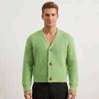 Macao Cardigan en tricot pour homme de haute qualité, pull à manches longues, pull en mélange de laine pour l'automne et l'hiver