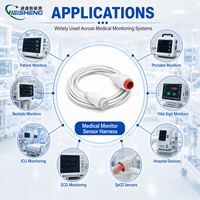 Harness Sensor Medis Perakitan Kabel Kustom OEM ODM Sesuai ISO 13485 dan FDA, Monitor Pasien ECG Langsung dari Pabrik