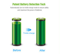 Chargeur de batterie USB portable intelligent à 8 emplacements pour piles AA AAA Ni MH, matériau ABS PC ignifuge, vente en gros d'usine