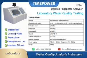 Analizador de Agua con Ácido Fosfórico Inteligente TIMEPOWER TP307, Pantalla Táctil LCD a Color de 7.0 Pulgadas para Pruebas de Agua en Laboratorio - Product Image 4