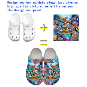 사용자 정의 나막신 인쇄 할로윈 정원 슬리퍼 신발 도매 비명 스릴러 샌들 여성 남성 가볍게 슬리퍼 뮬 막힘 - Product Image 6