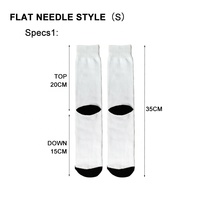 Prosub — chaussettes personnalisées à Sublimation, en Polyester, imprimées, pour les bas, pour les athlétiques, blanches, vierges