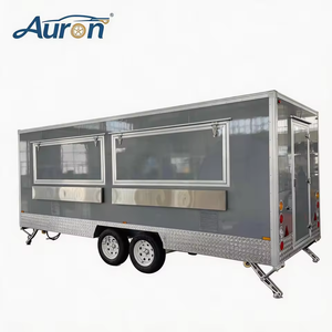Nouveau Food Truck Rétro Moderne en Acier Inoxydable et Fibre de Verre pour Crème Glacée, Fast-food, Hot-dogs, Frites, Restauration Commerciale, Résistant à la Rouille - Product Image 1